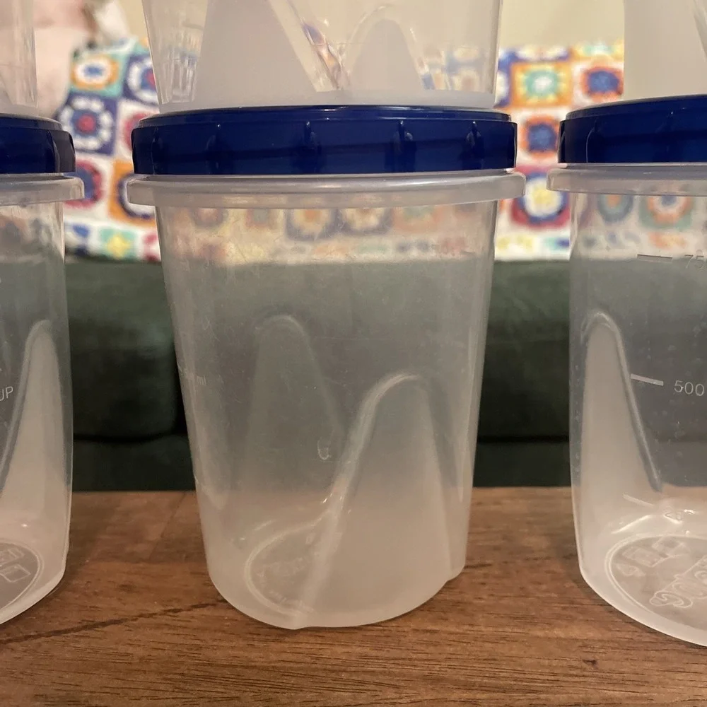 7 Ziploc Twist 'n Loc‎ Med Round 1 Qt/32 Oz/4Cup Containers & Lids Sm 8oz/2cup